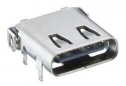 2436 02 - Lumberg 2436 02 USB 3.1 chassis socket typ C, 24 pólů, hranaté provedení, pro desky plošných spojů, technologie povrchové montáže (SMT/THT) Skladem v EU